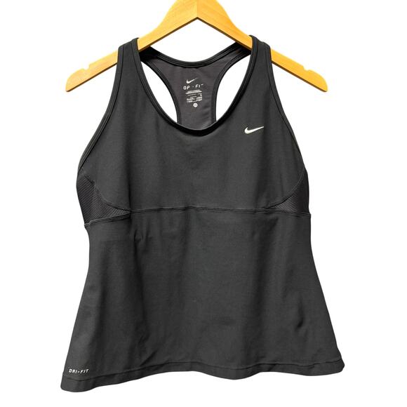 Nike Tops - Nike Tank Top Womens 1X Black Racerback Activewear Pullover Dri Fit Gym Training